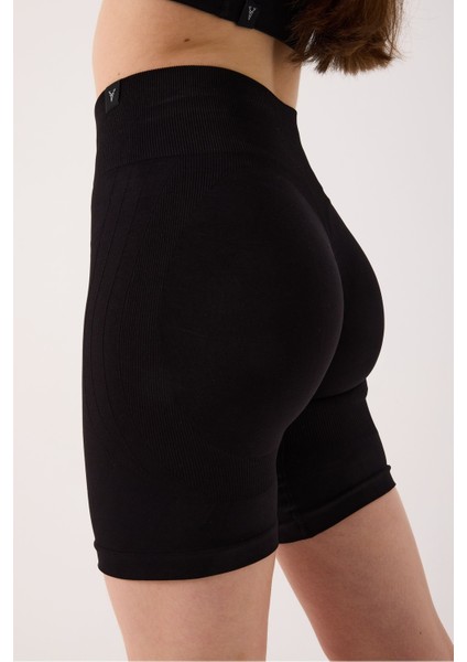 Amara Spor Şort Yüksek Bel Esnek Şekillendirici ve Toparlayıcı Seamless Tayt Kısa Şort modelleri