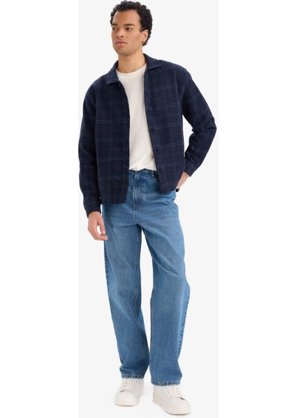 Boxy Fit Kareli Flanel Uzun Kollu Gömlek G4726AX25WN fiyatları