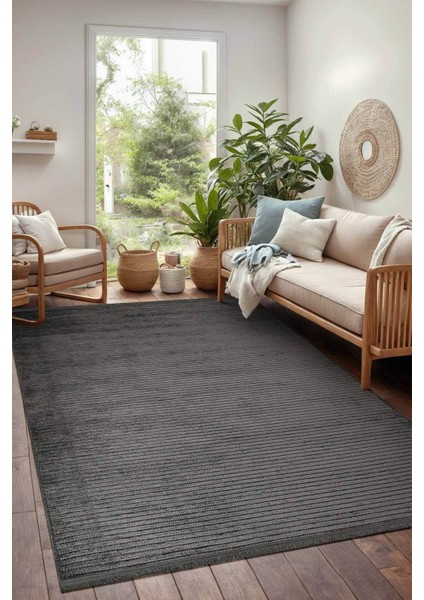 Leona Şönil Dokuma Halı | Kaymaz Tabanlı Makinede Yıkanabilir Halı| Salon Halısı| Kiremit |LON01