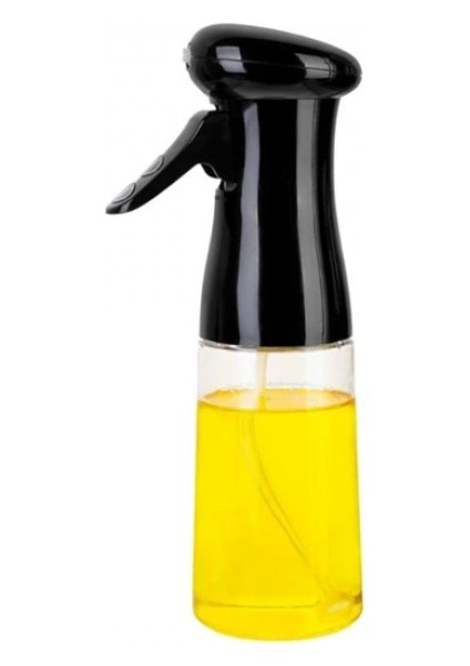 Çok Amaçlı Cam Şişe Püskürtmeli Dağıtıcı Yağdanlık Limonluk Sirke Sosluk Spreyi Siyah (5324)