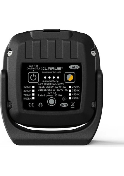 Wl3 Şarjlı Kamp ve Çalışma Lambası