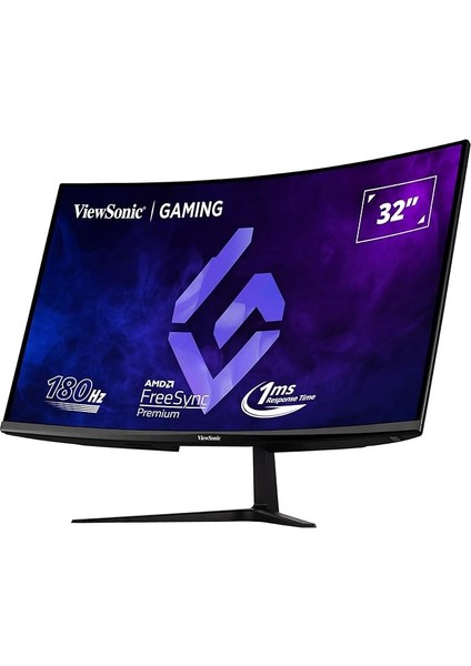 VX3218C-2K 31,5inc 1ms 180Hz Va 2560X1440 2k Gamıng Monıtor
