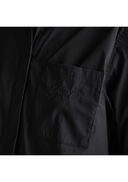 Kadın Siyah Klasik Yaka Gömlek indirimleri