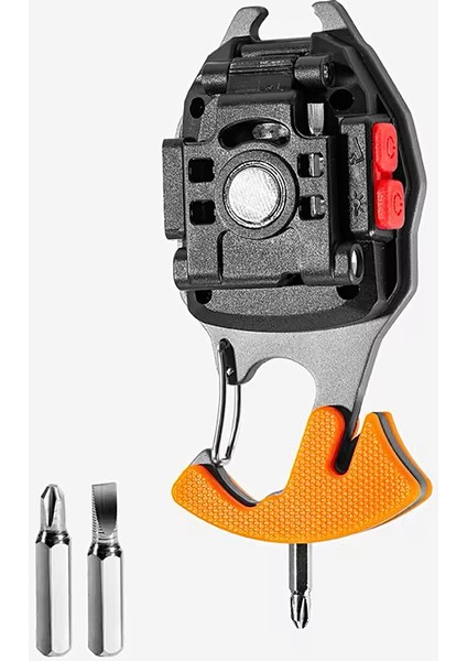 Çok Fonksiyonlu Şarjlı Anahtarlıklı Fener Turuncu (WS-5050) fırsatları