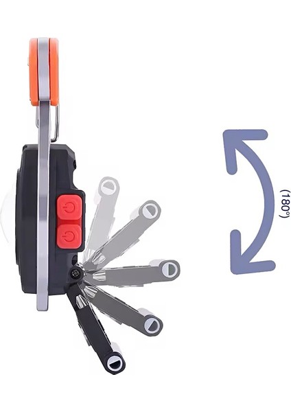 Çok Fonksiyonlu Şarjlı Anahtarlıklı Fener Turuncu (WS-5050) indirimleri