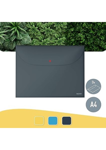 Cosy Çıtçıtlı, 2 Cepli Gizlilik Dosyası, A4, Gri fiyatları