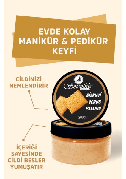 Bisküvi Aromalı Canlandırıcı & Yumuşatıcı El Ayak ve Vücut Bakım Peelingi 200GR