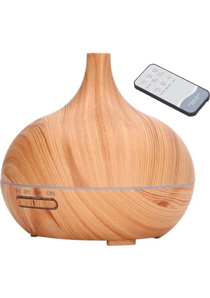 Mini Boy 15CM Buhar Makinesi 550ML Uzaktan Kumandalı Ahşap Görünümlü Hava Nemlendirici Hava Aroma Nemlendirici Yatak Odası Çocuk Odası Için Bn-01