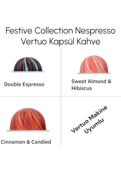 Festive Collection Vertuo Kapsül Kahve 30 Adet