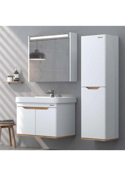 Lenon Banyo Dolabı 80 cm (Boy Dolabı Dahil Değildir.)