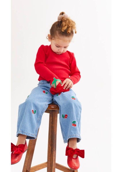 Kiraz Nakışlı Panolon Takım indirimleri