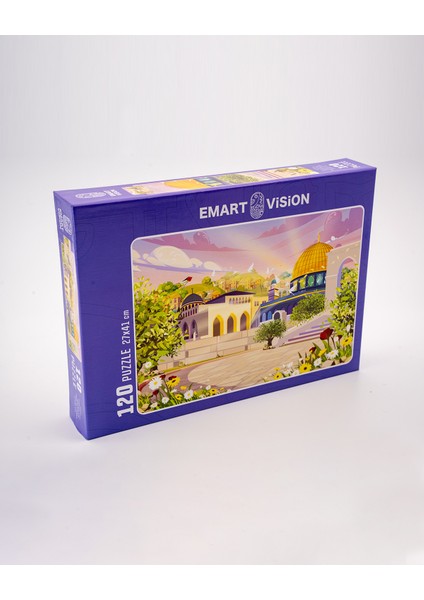 Aksa Cami 120 Parçalık 27*41 cm Yüksek Kalite Filistin Puzzle 6 Yaş G00003 modelleri