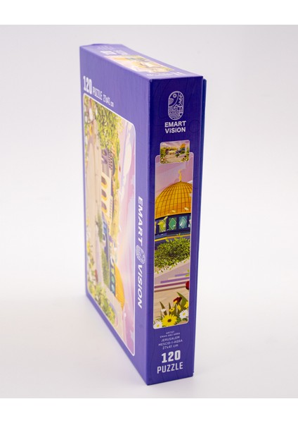 Aksa Cami 120 Parçalık 27*41 cm Yüksek Kalite Filistin Puzzle 6 Yaş G00003