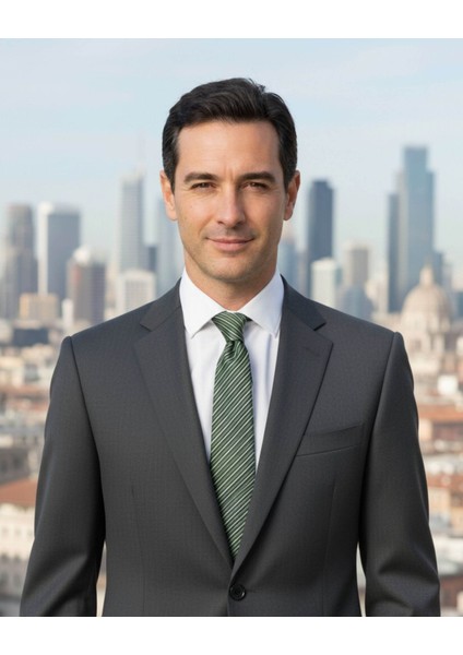 Yeşil Siyah Çizgili 7,5 cm Genişliğinde Ipek Kravat modelleri