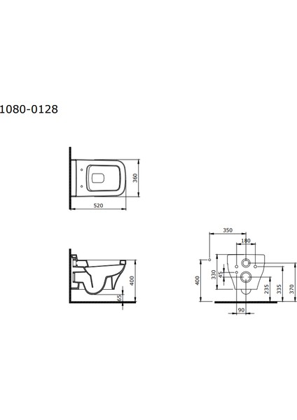 Bocchi Scala Asma Klozet Mat Somon Kapak Dahil 1080-032-0128 fiyatları