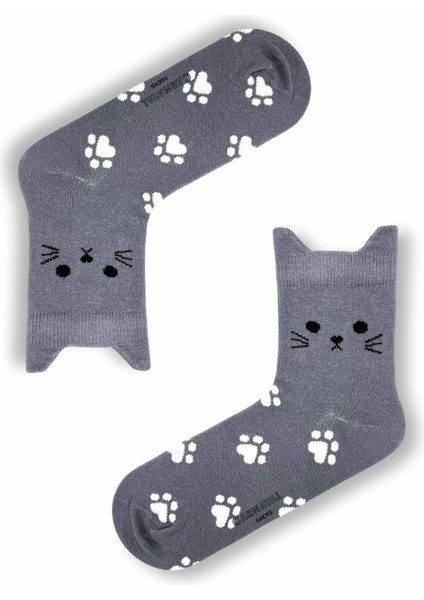 5’li Kedi Şekilli Renkli Çorap Seti | Hediye Kutulu Unisex Pamuklu Çoraplar indirimleri