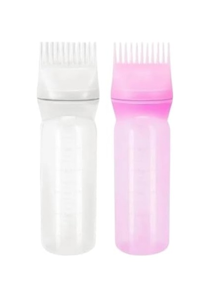 Taraklı Saç Boyama ve Bakım Yağı Uygulama Şişesi Doldurulabilir Boş Şişe