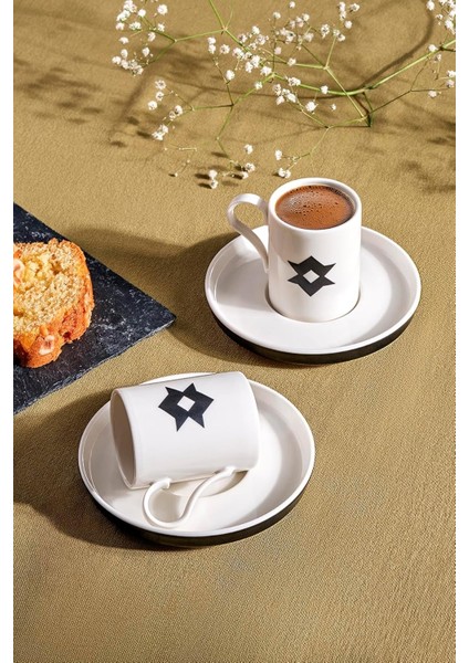 Desire 4 Parça 2 Kişilik Kahve Takımı Mutluluk Sembolü