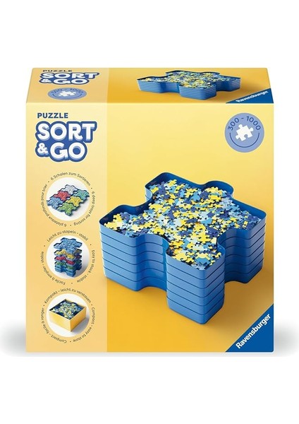 Puzzle Parça Ayrıştırma Kapları Renkli 6+