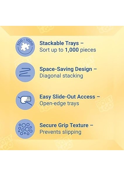 Puzzle Parça Ayrıştırma Kapları Renkli 6+ indirimleri