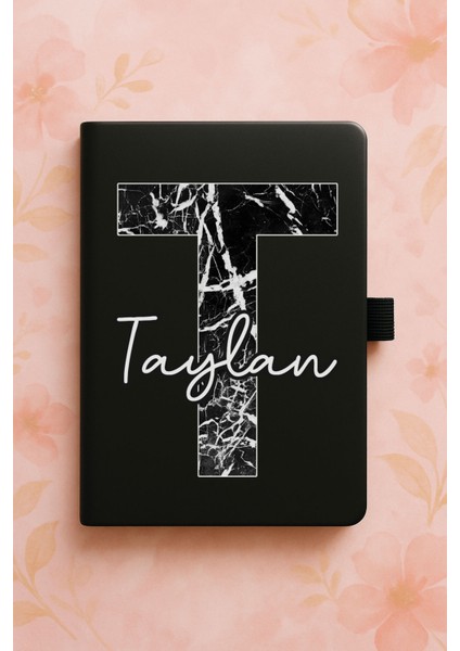 Kişiye Özel Isim Ad Yazılı Tarihsiz Termo Defter - T Harfi