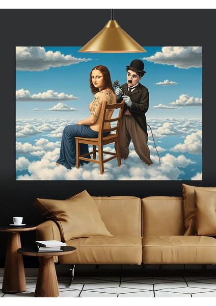 Dövme Yaptıran Mono Lisa Dekoratif Kanvas - Mdf Ahşap Tablo fiyatları
