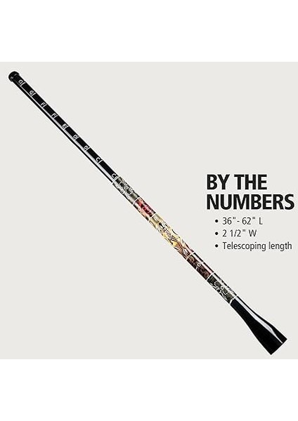 Perküsyon Sentetik Trombon Didgeridoo - Pitch Ayarlanabilir Rüzgar Enstrümanı - Tuning G, F, E, D, C - Fiberglas, Çok Renkli (Tsddg1-Bk) indirimleri