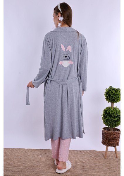 Pembe Sabahlıklı Hamile Lohusa Pijama Takımı modelleri