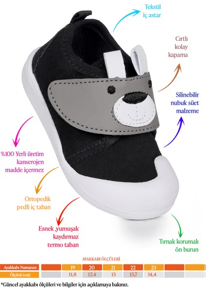 Winni Cırtlı Kız Bebek Ilk Adım Ortopedik Günlük Ayakkabı fiyatları