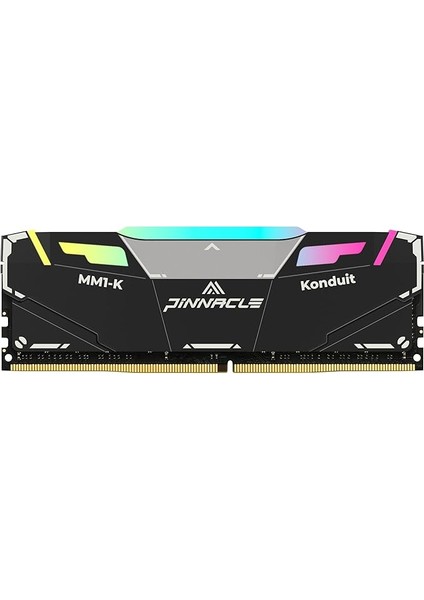 Pinnacle Konduit Rgb Ddr4 3200MHZ PC4-25600 CL16-18-18-38 Xmp2.0 Hızaşırtma 1.35V Amd ve Intel Masaüstü Oyun Bilgisayarı Bellek Modülü Ram ile Uyumlu (Rgb Siyah, 32GB)