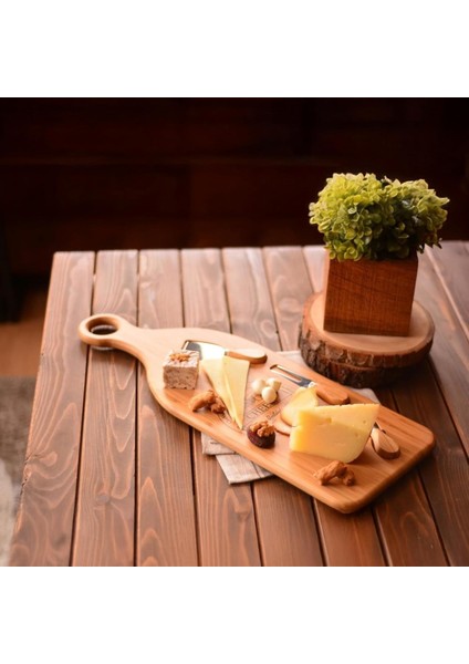 Dev Boy Bambu Peynir Sunum Tabağı, Meyve Yiyecek Tahta Sunum Tabağı 4 Parça | ve Şık Bambu Peynir Tabağı - Lezzetli Atıştırmalıklarınızı Şık Bir Şekilde Sunun! (56CM*20CM*1.5CM)