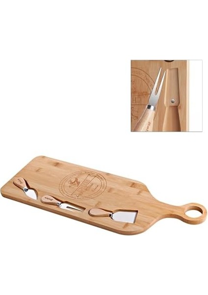 Dev Boy Bambu Peynir Sunum Tabağı, Meyve Yiyecek Tahta Sunum Tabağı 4 Parça | ve Şık Bambu Peynir Tabağı - Lezzetli Atıştırmalıklarınızı Şık Bir Şekilde Sunun! (56CM*20CM*1.5CM) fiyatları