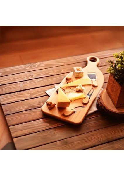 Dev Boy Bambu Peynir Sunum Tabağı, Meyve Yiyecek Tahta Sunum Tabağı 4 Parça | ve Şık Bambu Peynir Tabağı - Lezzetli Atıştırmalıklarınızı Şık Bir Şekilde Sunun! (56CM*20CM*1.5CM) modelleri