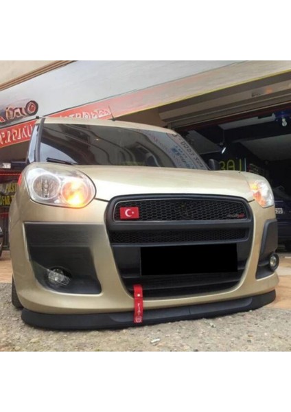 Fiat Doblo D3 2010-2015 Uyumlu Evrensel 2 Parça Astra H Model Ön Ek Tampon Dili Lip Esnek Karlık