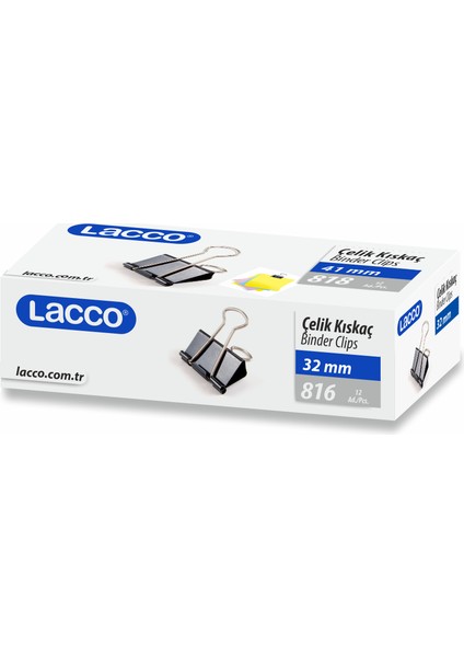 816-LACCO 32 mm Celık Kıskac 12 Lı