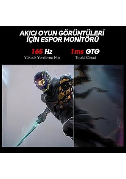 Monitör 24E3 23.8ınç, 165Hz, Fhd, 1080P(1920*1080), 1ms, Ips, Adaptive Sync, Monitörler,gaming, HDMI 1.4*2, Dp 1.2*1, Eğilmek：-5~15°, Yukarı ve Aşağı, Görme Açısı 178°, VESA，75*75MM, Siyah modelleri