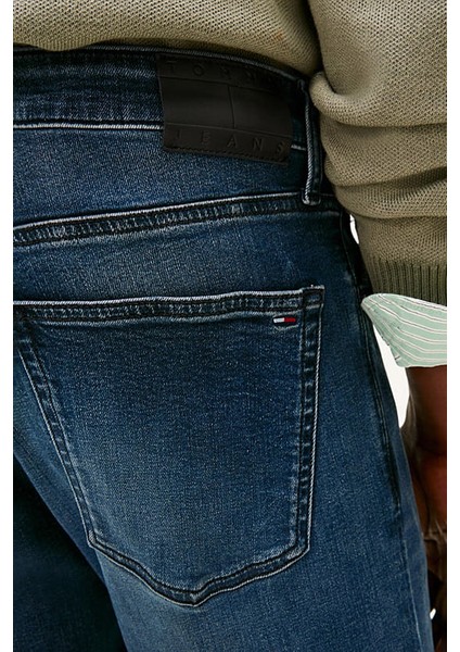 Erkek Austin Dar Kalıp Daralan Paça Jean Pantolon - Mavi indirimleri