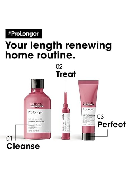 Professionnel Paris Serie Expert Pro Longer Saç Uçlarının Görünümünü Yenileyici ve Yoğunlaştırıcı Şampuan 300ML modelleri