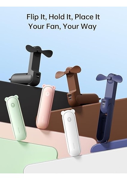 Mini El Vantilatörü, 3'ü 1 Arada El Vantilatörü, Şarj Edilebilir USB [12 – 19 Çalışma Saati], Taşınabilir Vantilatör, Taşınabilir Vantilatör, Seyahat/yaz Için, Kadınlar Için Hediye, Beyaz fırsatları