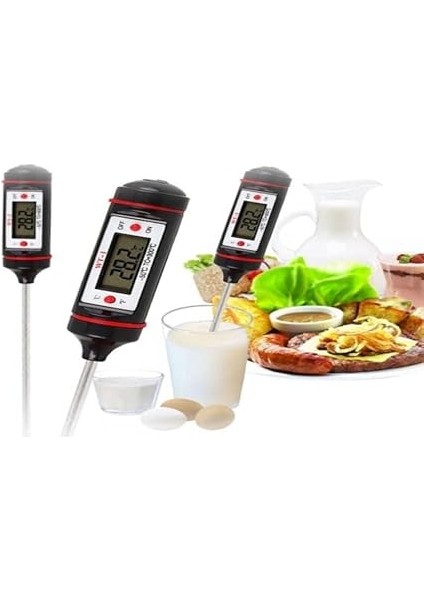 Dijital Mutfak Termometresi - Sıcaklık Ölçer Gıda, Yemek, Et, Süt Sıcaklık Ölçer fiyatları