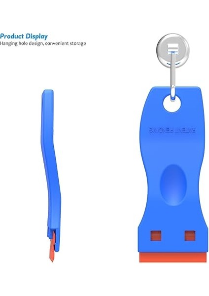 Mini Kazıyıcı - 10 Plastik Bıçaklı Spatula, Yapışkan ve Yapıştırıcı Çıkarıcı, Mavi fırsatları