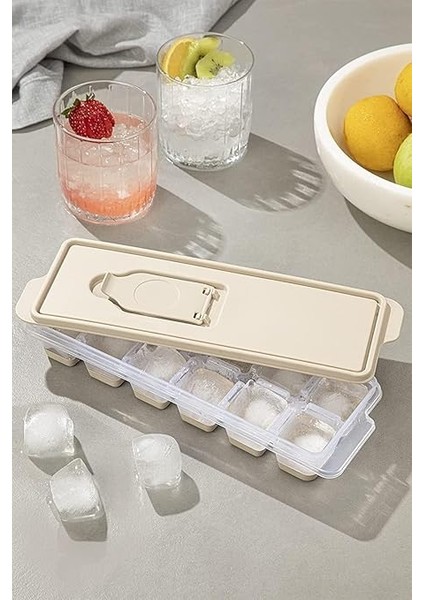 Silikon Tabanlı Buz Kalıbı, 12 Bölmeli, Yapışmaz Özellikli, Pratik ve Esnek, Premium (2, Pembe) indirimleri