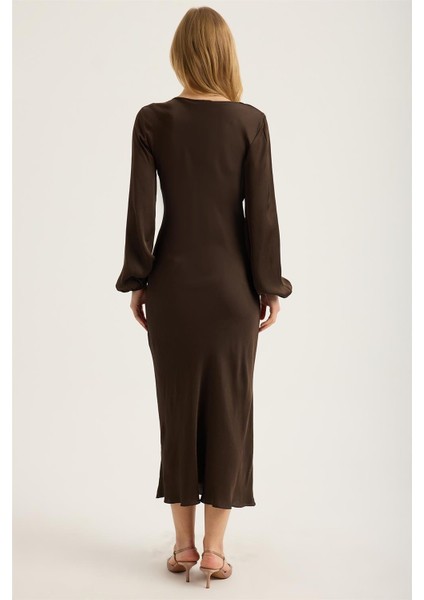 Uzun Degaje Yaka Elbise indirimleri