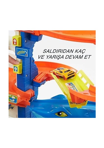 Wheelsköpek Balığından Kaçış™ Oyun Seti Hot Wheels™ City Köpek Balığından Kaçış Oyun Seti, 4 Yaş ve Üzeri Çocuklar Için Oyuncak HDP06 indirimleri