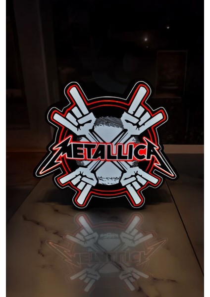 Metallica Tasarımlı Dekoratif Aydınlatma