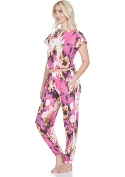 Derya Kurşun Desenli Tayt Takım 1510