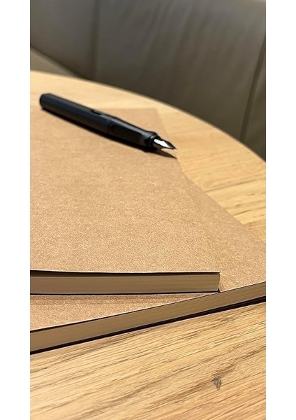 Tanıtım Amerikan Ciltli, A5 Çizgisiz Not Defter, 64 Yaprak, 90 Gr. Ivory Kağıt, Ofis Için Ideal (Kraft Kapak) indirimleri