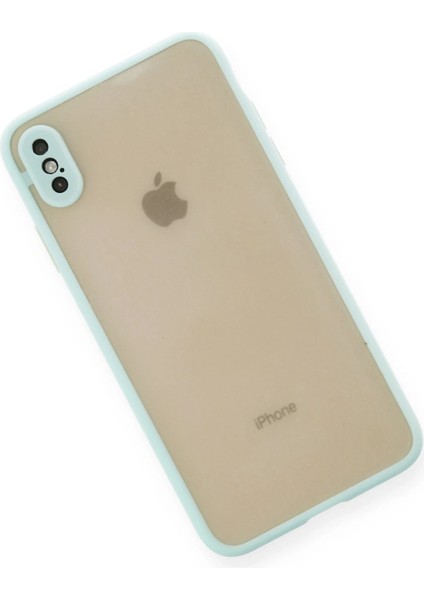 Apple iPhone Xs Max Kılıf Montreal Silikon Kapak - Turkuaz