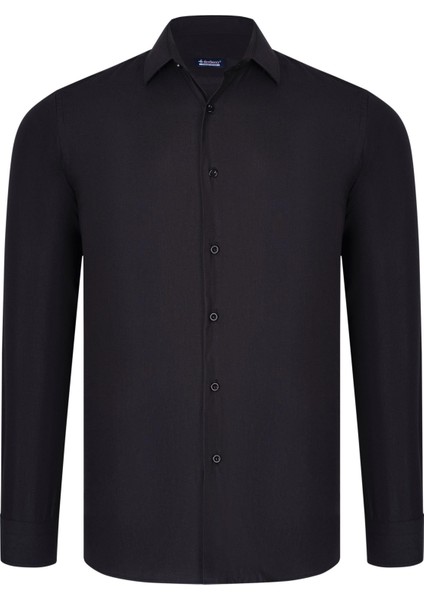 G926 Dewberry Erkek Gömlek-Siyah