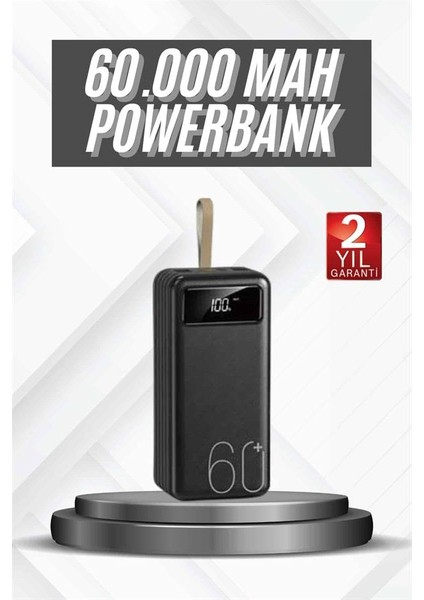 Hızlı Şarj 4 Çıkışlı Powerbank 60.000 Mah Taşınabilir Dijital Göstergeli fiyatları